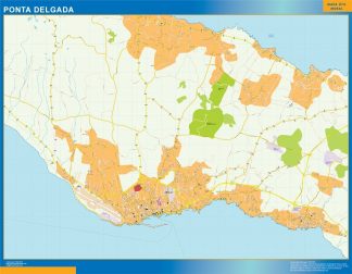 Ponta Delgada mapa