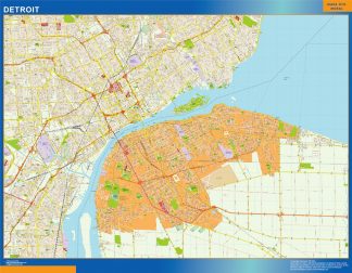 detroit mapa para imanes