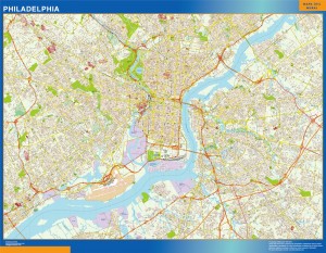 filadelfia mapa para imanes