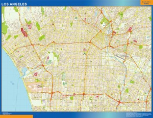 los angeles mapa para imanes