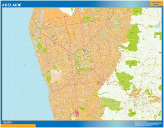 mapa Adelaide
