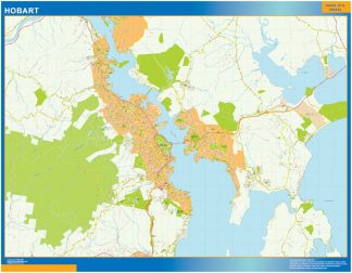 mapa Hobart
