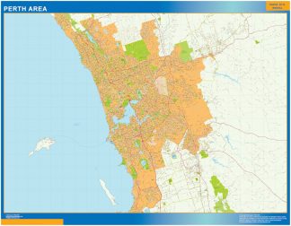 mapa Perth Area