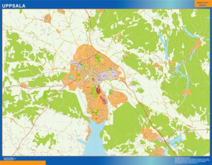 mapa Uppsala