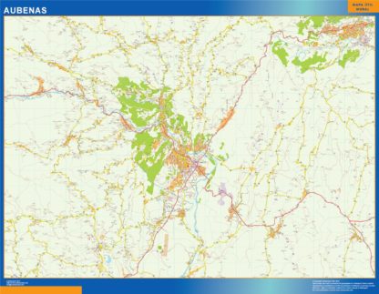 mapa aubenas