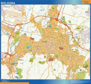 mapa bologna