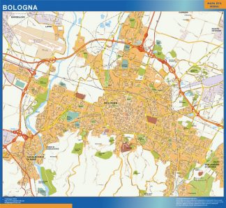 mapa bologna