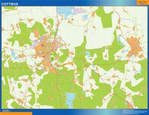 mapa cottbus