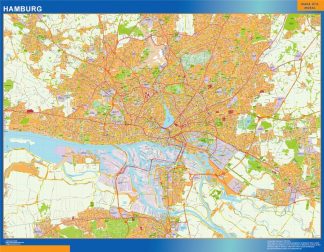 mapa hamburg