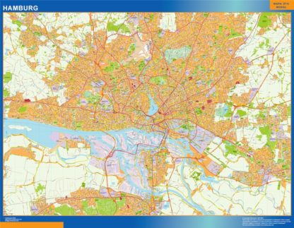 mapa hamburg