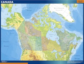 mapa imanes canada