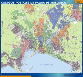 mapa imanes codigos postales palma de mallorca