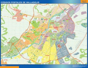 mapa imanes codigos postales valladolid