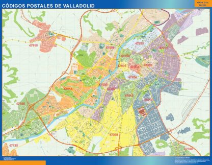 mapa imanes codigos postales valladolid