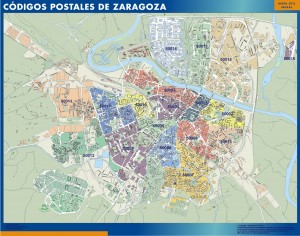 mapa imanes codigos postales zaragoza