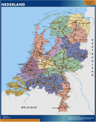 mapa imanes paises bajos