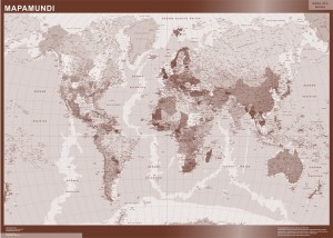 mapa imantado mundo color