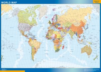 mapa imantado mundo ingles