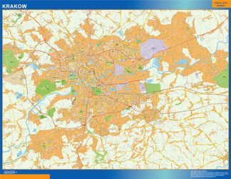 mapa krakow