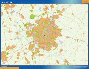 mapa leicester
