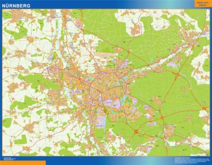 mapa nurnberg