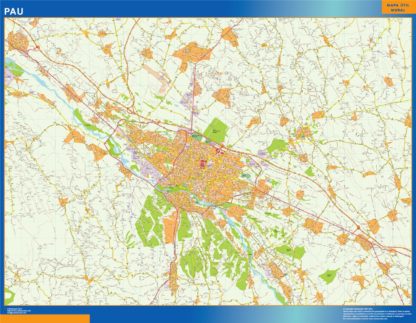 mapa pau
