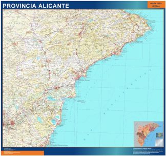 mapa provincia alicante