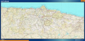 mapa provincia asturias