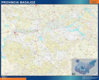 mapa provincia badajoz