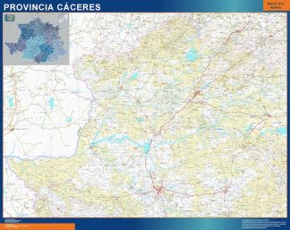 mapa provincia caceres
