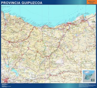 mapa provincia guipuzcoa