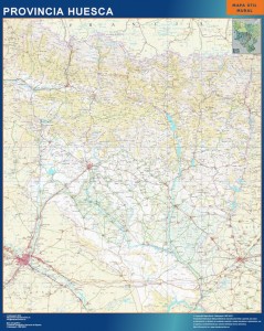 mapa provincia huesca