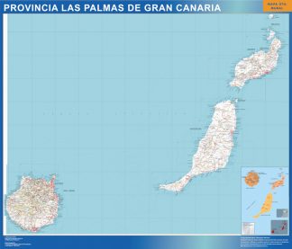 mapa provincia las Palmas gran canaria