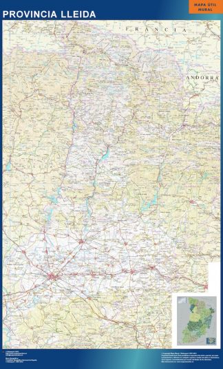 mapa provincia lleida