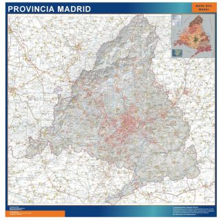 mapa provincia madrid