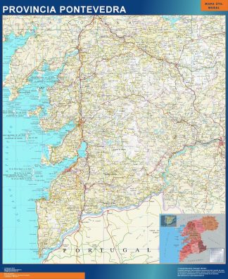 mapa provincia pontevedra