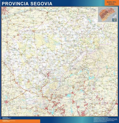 mapa provincia segovia
