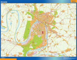 mapa rouen
