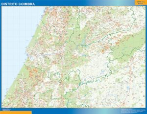 Mapa Distrito Coimbra