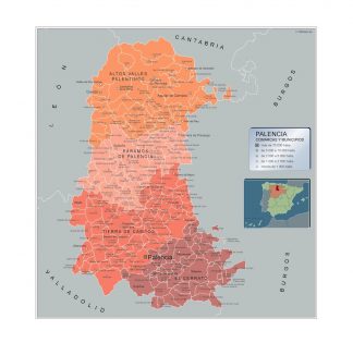 Mapa Imantado Municipios Palencia