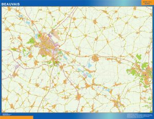 Mapa Beauvais imantado