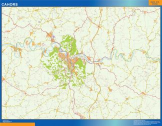 Mapa Cahors imantado