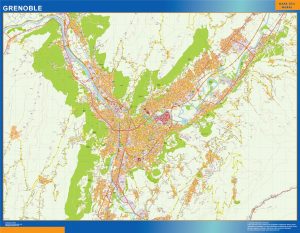 Mapa Grenoble imantado