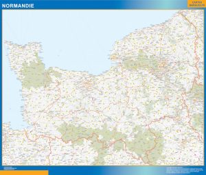 Mapa Normandie