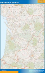 Mapa Nouvelle Aquitaine