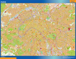 Mapa Paris imantado