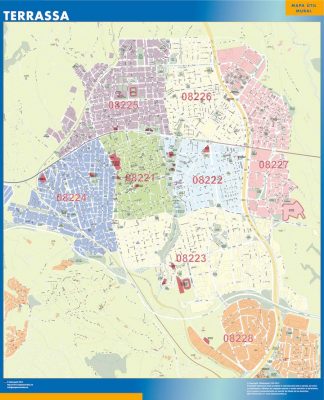 Mapa Terrass codigos postales